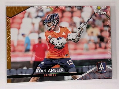 2022 Topps Premier Lacrosse League PLL #63 Ryan Ambler GOLD # /50