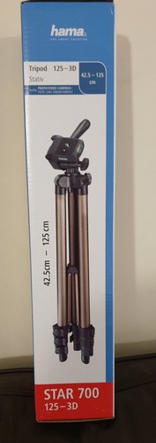Hama Camera Tripod Star 700 125-3D DSLR, SLR, 3-Way Head, 42.5-125cm, Carry Case - Picture 18 of 18