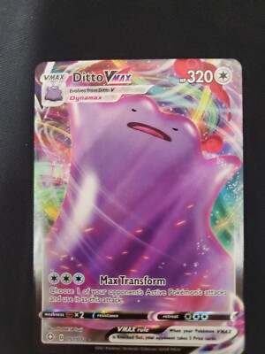 Pokémon TCG Ditto VMAX Shining Fates 051/072 Holo Ultra Rare M941
