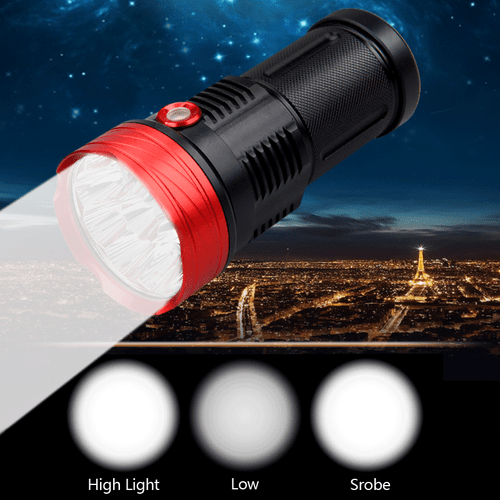 Linterna LED súper brillante 50000LM 10X lámpara antorcha caza camping senderismo luz - Imagen 3 de 6