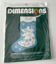 1984 Dimensions Victorian Angel Stocking Cutlook Lace Embroidery Kit 8045