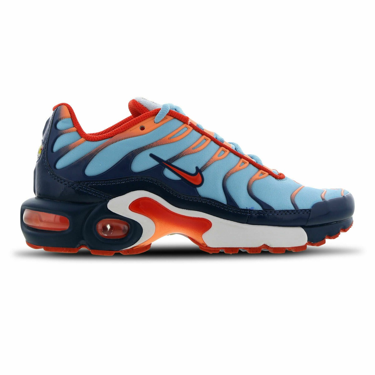 Unisex Kids Nike Air Max Plus TN Swoosh GS Blue Orange Unisex Kids Nike Air Max Plus TN Swoosh GS Blue Orange