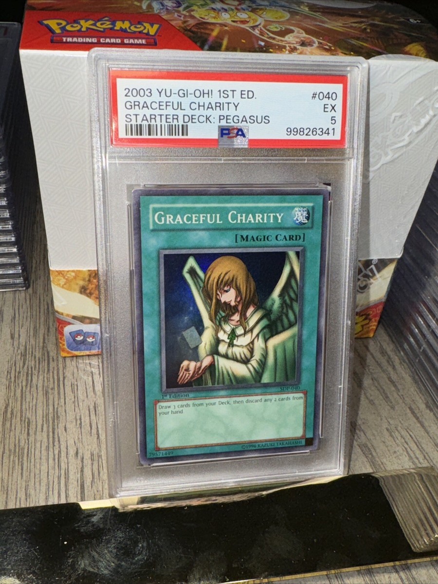 遊戯王OCG PSAグレードカード PSA 5 EX Yu-Gi-Oh Graceful Charity 1st Edition SDP #040 | eBay