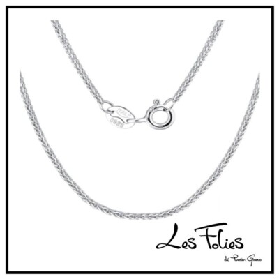 Snake Small Halskette 45cm oder 55cm Stärke 1mm aus 925 Silber - Les Folies