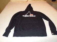 Ellesse Black Hoodie Unisex Large Black