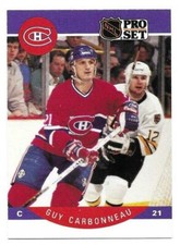 GUY CARBONNEAU 1990-91 PRO SET CARD NM-MT+ CONDITION