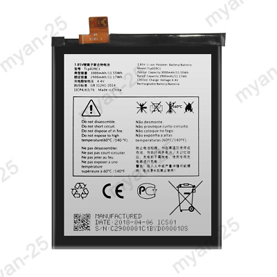 Replacement Battery TLP029C1 for BlackBerry Key2 LE Alcatel 3E & A30Plus 3000mAh