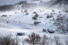 Landscape nature winter Custom Gaming Mat Desk