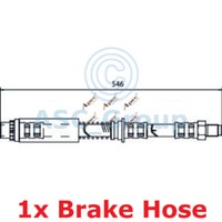 Apec Braking Bremsleitung 546Mm Bremsschlauch Links Rechts Vorne HOS4047