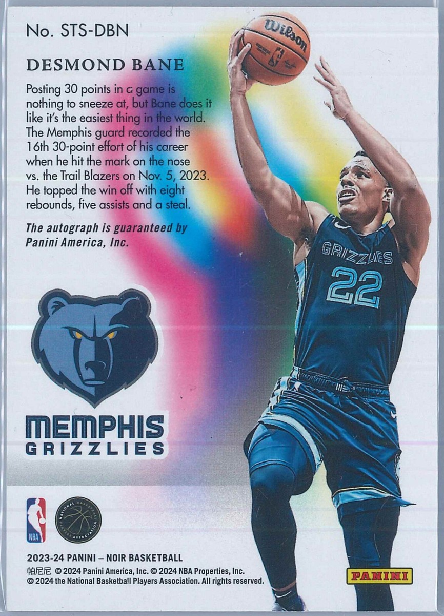 desmond bane auto   nbaカード Desmond Bane Memphis Grizzlies Autographed 2020-21 Panini