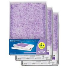 PetSafe ScoopFree Crystal Disposable Cat Litter Trays, Lavender, Silica Crystals