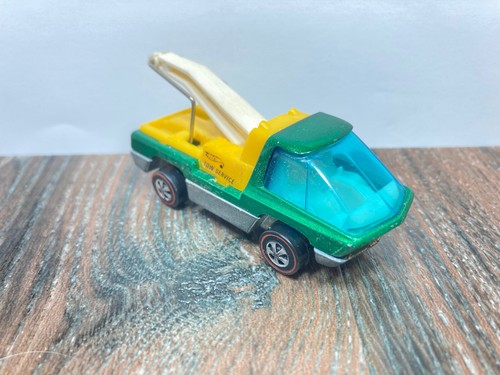 Hot Wheels Heavyweights Tow Truck FREE SHIPPING Green/White 1970 Redline - Picture 2 of 12
