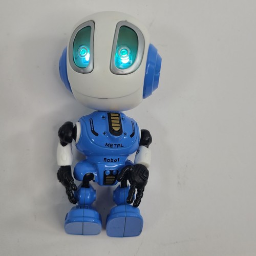 DITTO Voice Activated Talking Robot Die Cast Metal Posable Repeats Voice LED - Picture 4 of 15