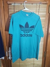 Vintage 80s 90s Adidas Made In USA Trefoil Single Stitch Tee T Shirt Men's Large