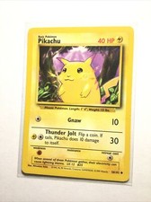PIKACHU - 58/102 - Base Set - Pokemon Card - PL on eBay