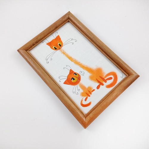 Funny gift picture Cat handmade painting graphics wall decor by Ukrainian artist - Picture 5 of 14