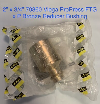 2  X 3/4  VIEGA PROPRESS 79860 ProPress FTG X P Reducer Bushing on Copper Pipe