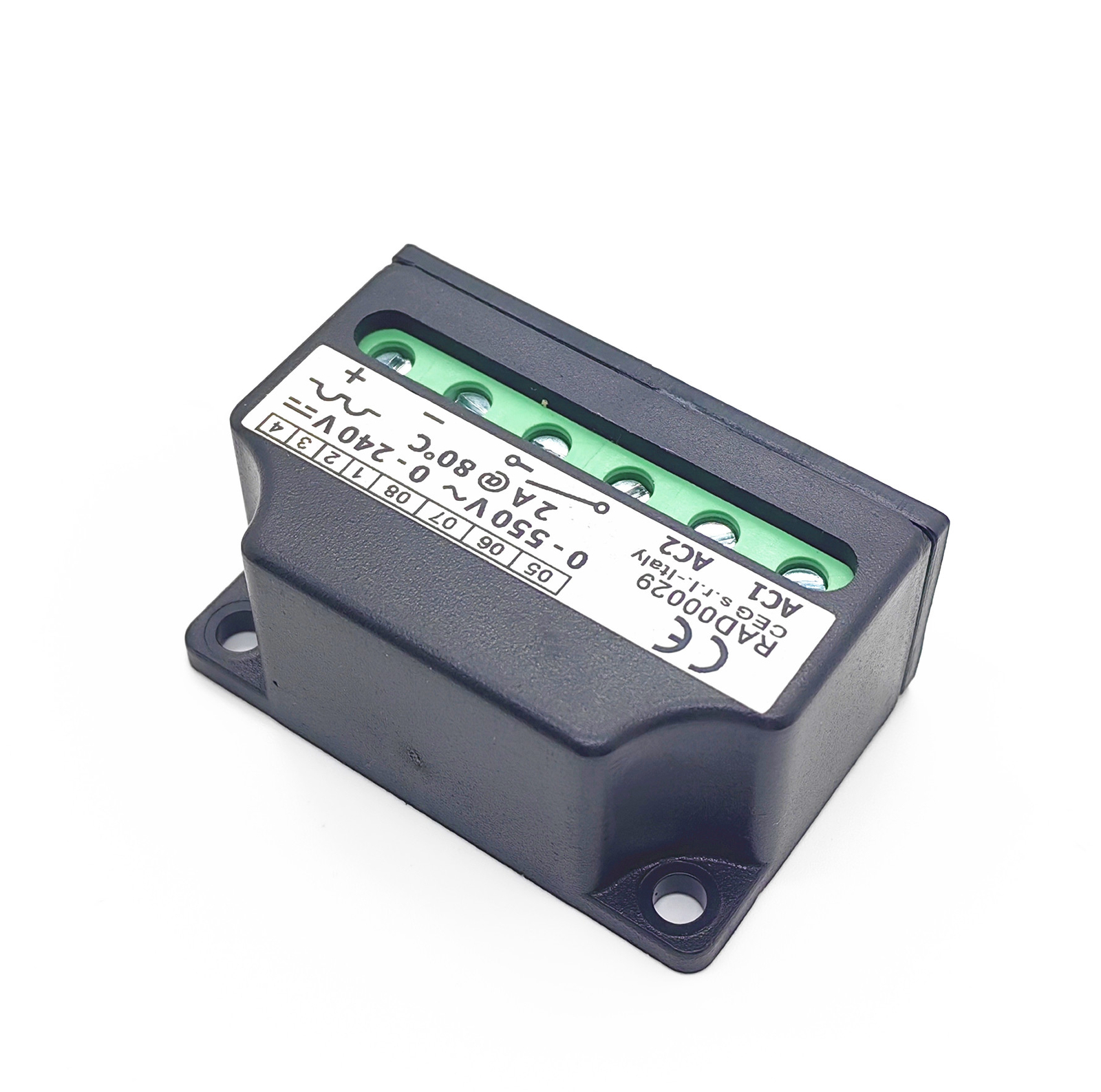 Dispositif Redresseur De Frein Moteur AC/DC RAD00029 80C | Tension 0-550V AC / 0-240V DC, 2A | Pour Applications Industrielles