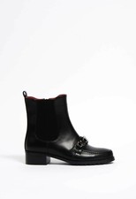 Scarpe da donna scarpa stivaletto con tacco largo Braccialini tronchetto nuovo