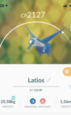 Latios Pokemon Gen3 Go Pok mon Not Shiny PVP Ultra League Read Desc Legendary