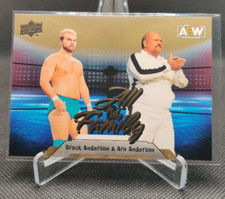 2023 Upper Deck AEW All in the FAMILY GOLD #97 Brock Arn Anderson wrestling card