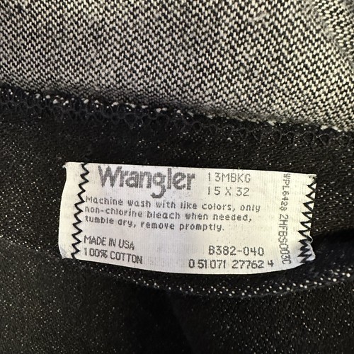Vintage WRANGLER Western Cowgirl Rodeo High Rise Black Denim Jeans 30 x 32 NOS - Picture 8 of 9