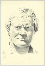 Jack Nicklaus William Van Zandt 4-1/2" x 6-1/2" artwork postcard