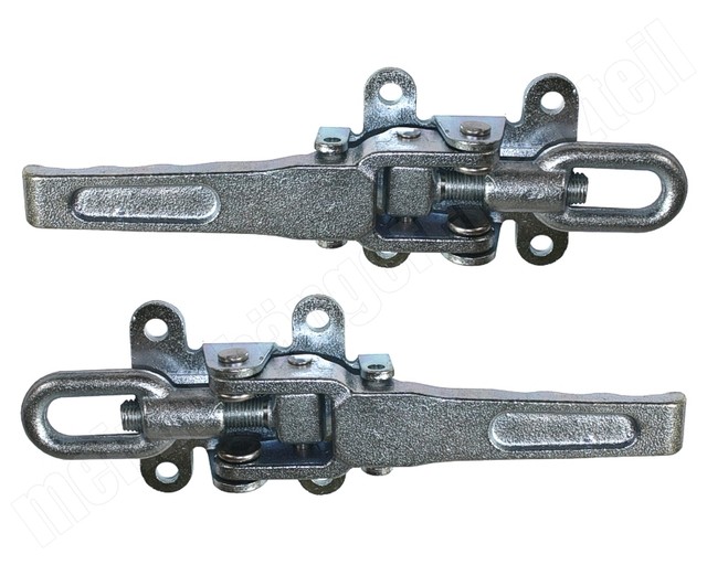 2 Stück Anhänger Spannverschlüsse Mit Montageplatte - Exzenterverschluss 210mm Für Bordwandverschluss