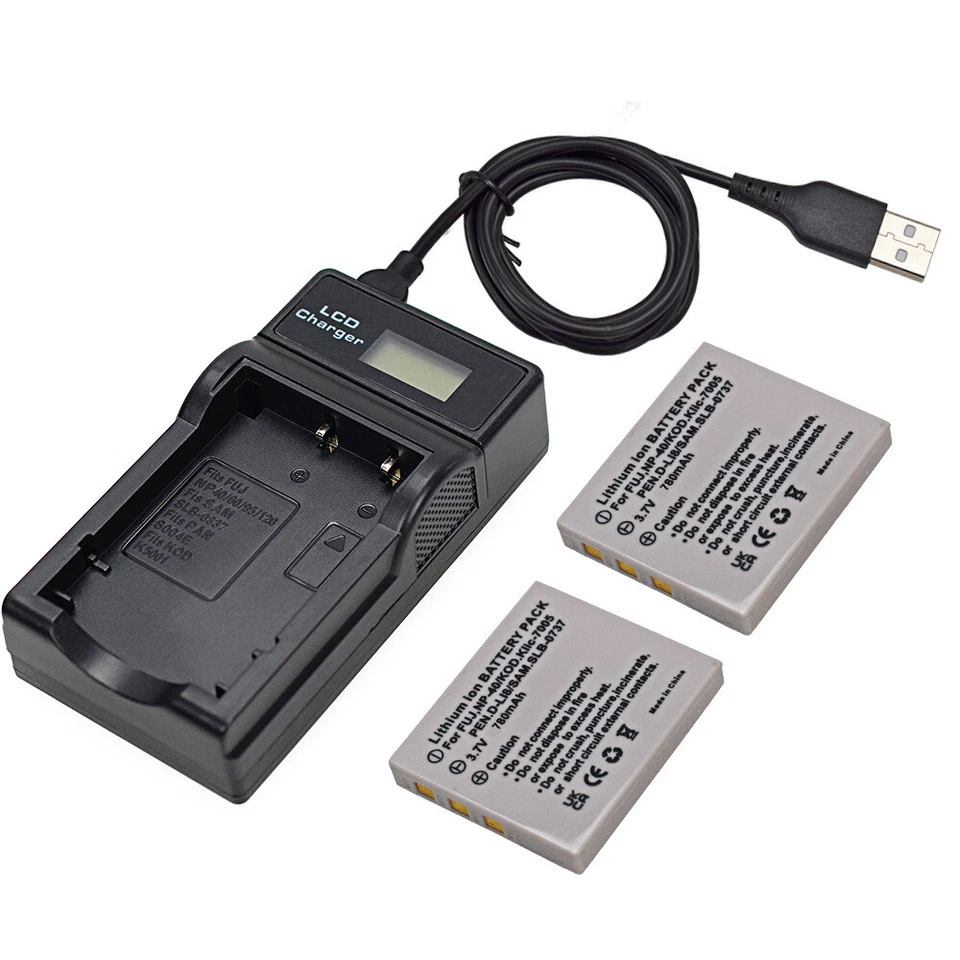 Battery or Charger for PENTAX D-LI8 Optio S5z D-Li85 Optio SV Optio S7 Optio S6 - Image 4 of 4