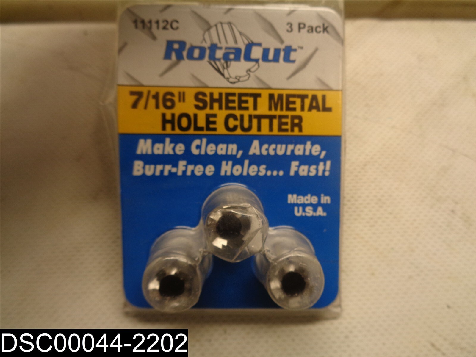 11112C RotaCut 3 Piece 7/16" Sheet Metal Hole Cutter 662850111123 eBay