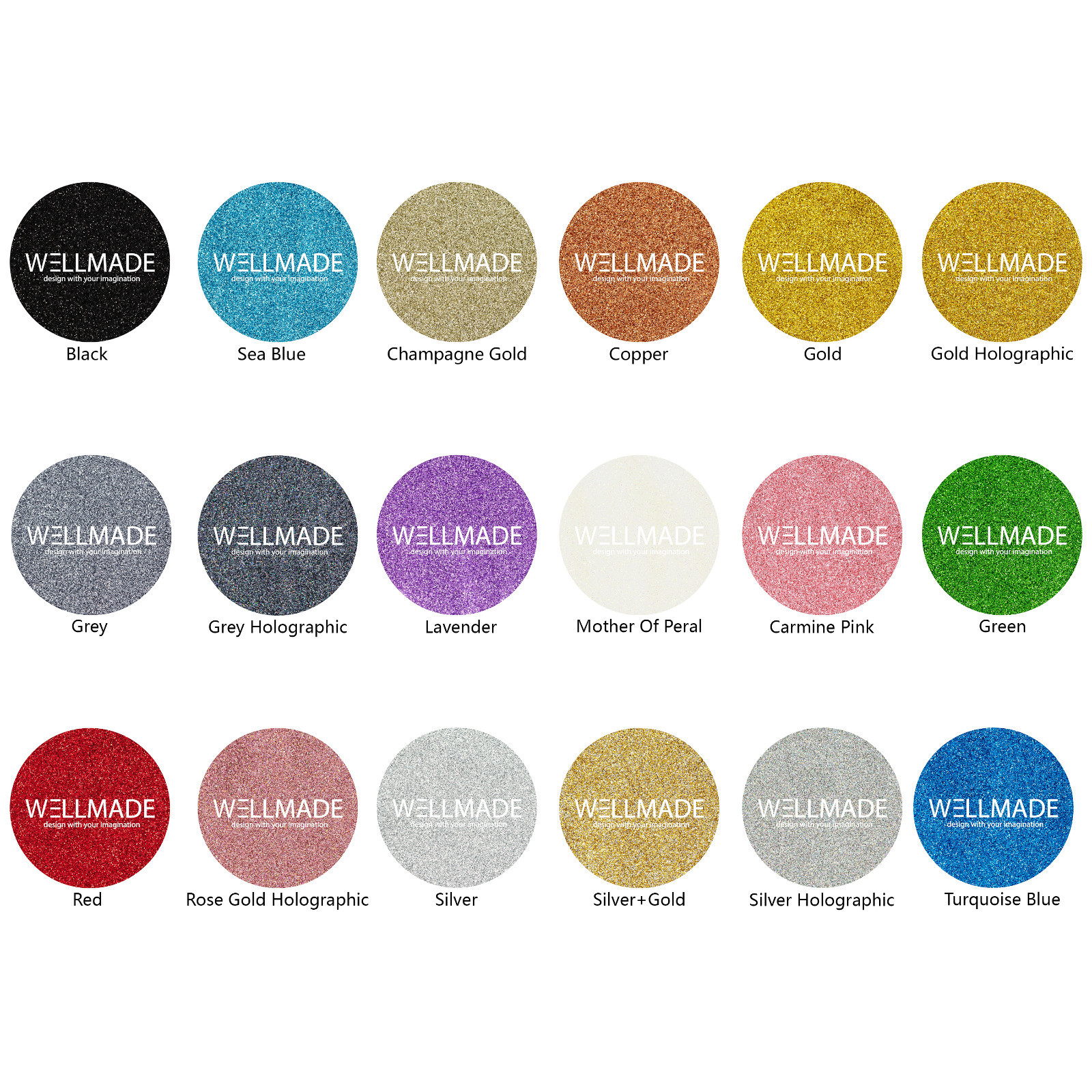 Wellmade Glitter Paint Additives for Emulsion Walls DIY 5.3oz/150g