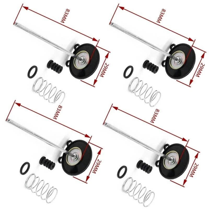 4 X Para Honda XL250R CM450E CB650 XL500R Carburador Acelerador Bomba Diafragma Foto 2 de 3