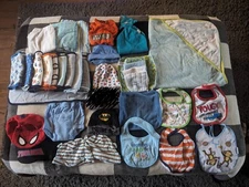 Baby's Towel, Burb Rags, Bibs And Hats