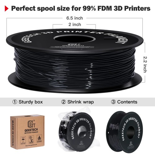 3D Printer Flexible Filament Material 1kg 2.2LBS/Spool 1.75mm Plastic Vacuum New - 第 20/23 張圖片