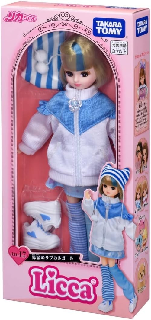 New Takara Tomy Licca-chan Doll LD-17 Harajuku Subculture Girl