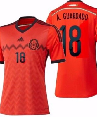 Mexico Away 18 2014 Authentic Soccer Name set