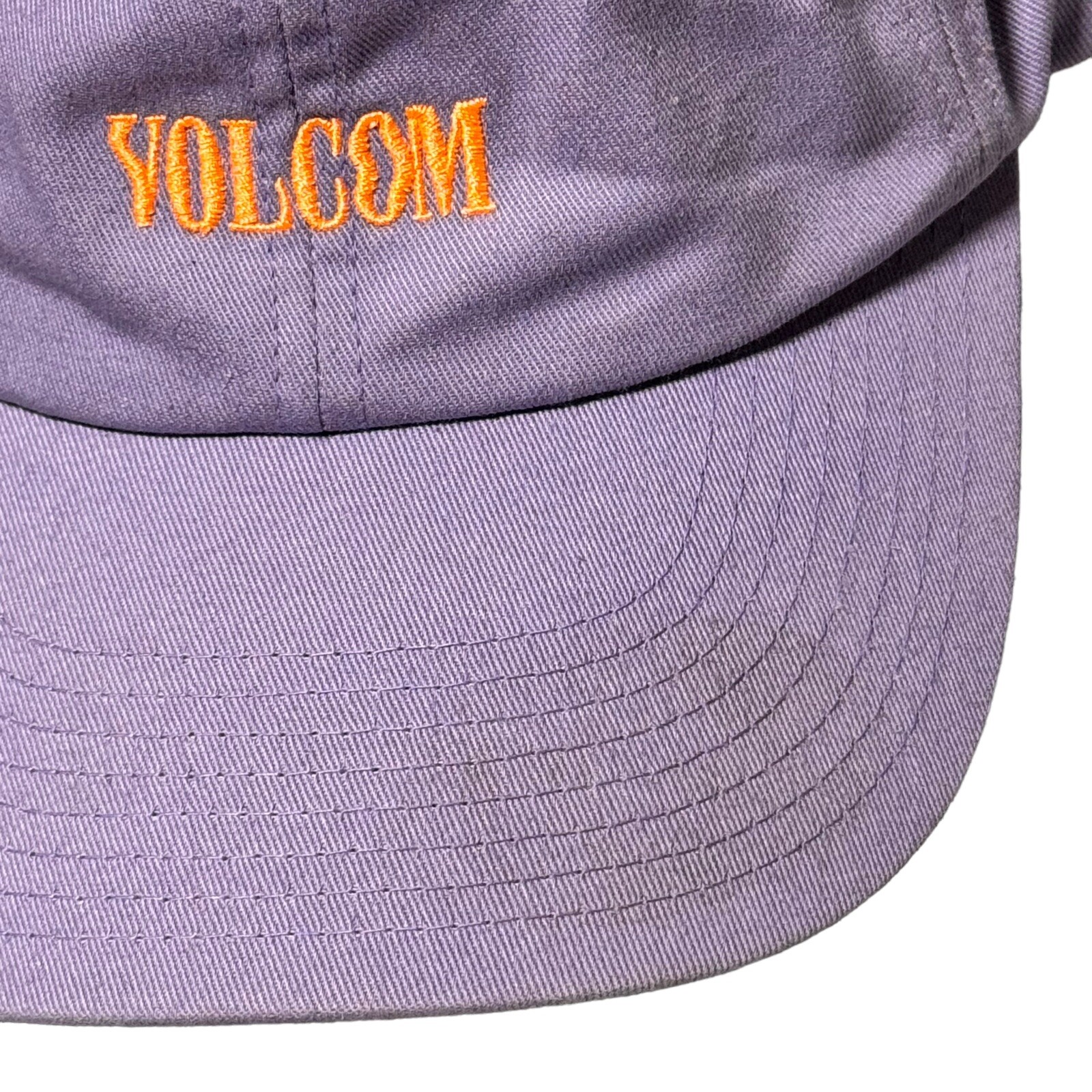 Volcom Sample Strapback Hat Cap Purple Orange Yup… - image 2