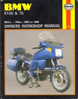 BMW K100,RS,RT,LT,K75,C,S,T HAYNES WORKSHOP MANUAL 1983-1989 | eBay