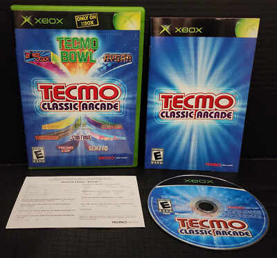 Tecmo Classic Arcade (Microsoft Xbox) w/case, instructions, & registration card