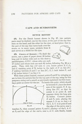 1920er Jahre Mary Brooks Picken Fraueninstitut Nähbuch 303-2 Schürzen und Kappen - Bild 4 von 4