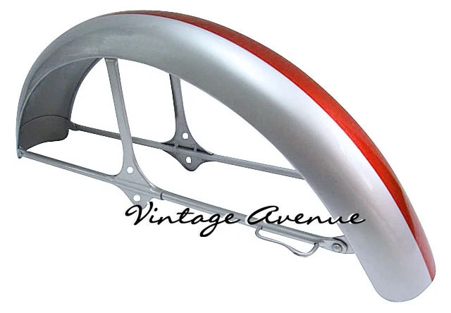 [FS2] GUARDABARROS DELANTERO NUEVO SUZUKI T20 T21 X-6 HUSTLER 1965-1967 *ROJO* Foto 2 de 4