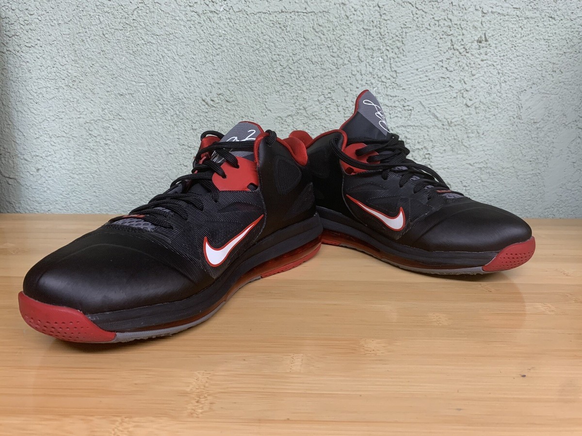 Nike LeBron Low Bred Size 12 Black Red‎ White 510811-003 2019 RARE 2012 Nike LeBron 9 IX Low Bred Black Red White 510811  main image 4