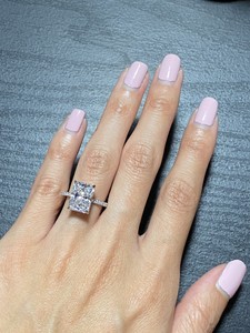 3.3 Carat Radiant Cut Engagement Ring 