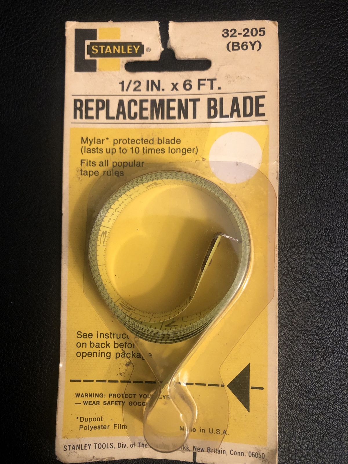 NEW VINTAGE STANLEY TAPE MEASURE REPLACEMENT BLADE 1/2” X 6 ’ 32205