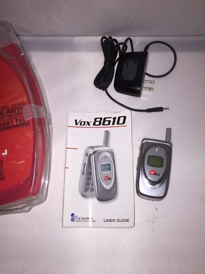 Vintage Virgin Mobile Flip phone model VOX 8610 Needs Battery | eBay