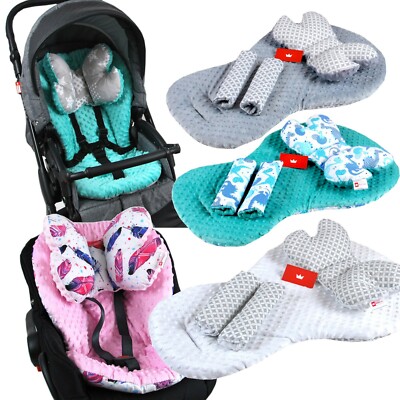 BABYLUX Kinderwagen SITZAUFLAGE Kissen Gurtschoner f. Buggy Autoschale  Einlage | eBay.de