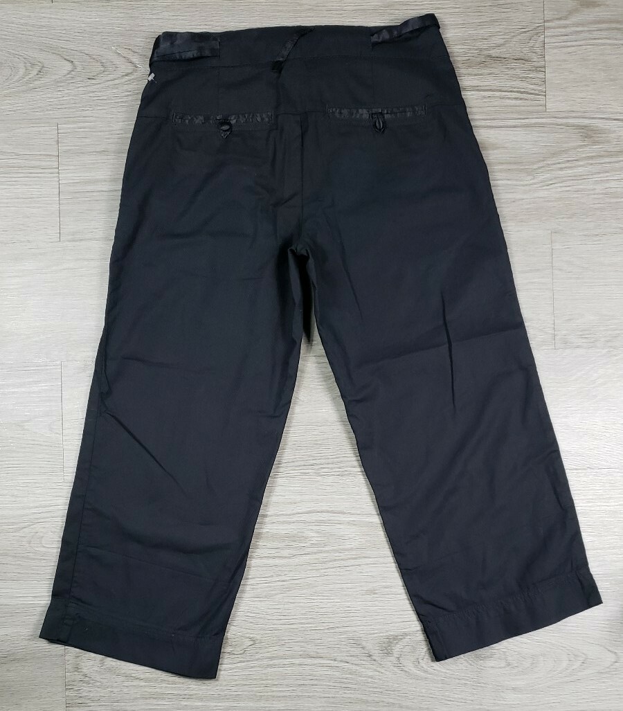 COYSEIO】 DOUBLE CAPRI PANTS BLACK Coyseio Double Capri