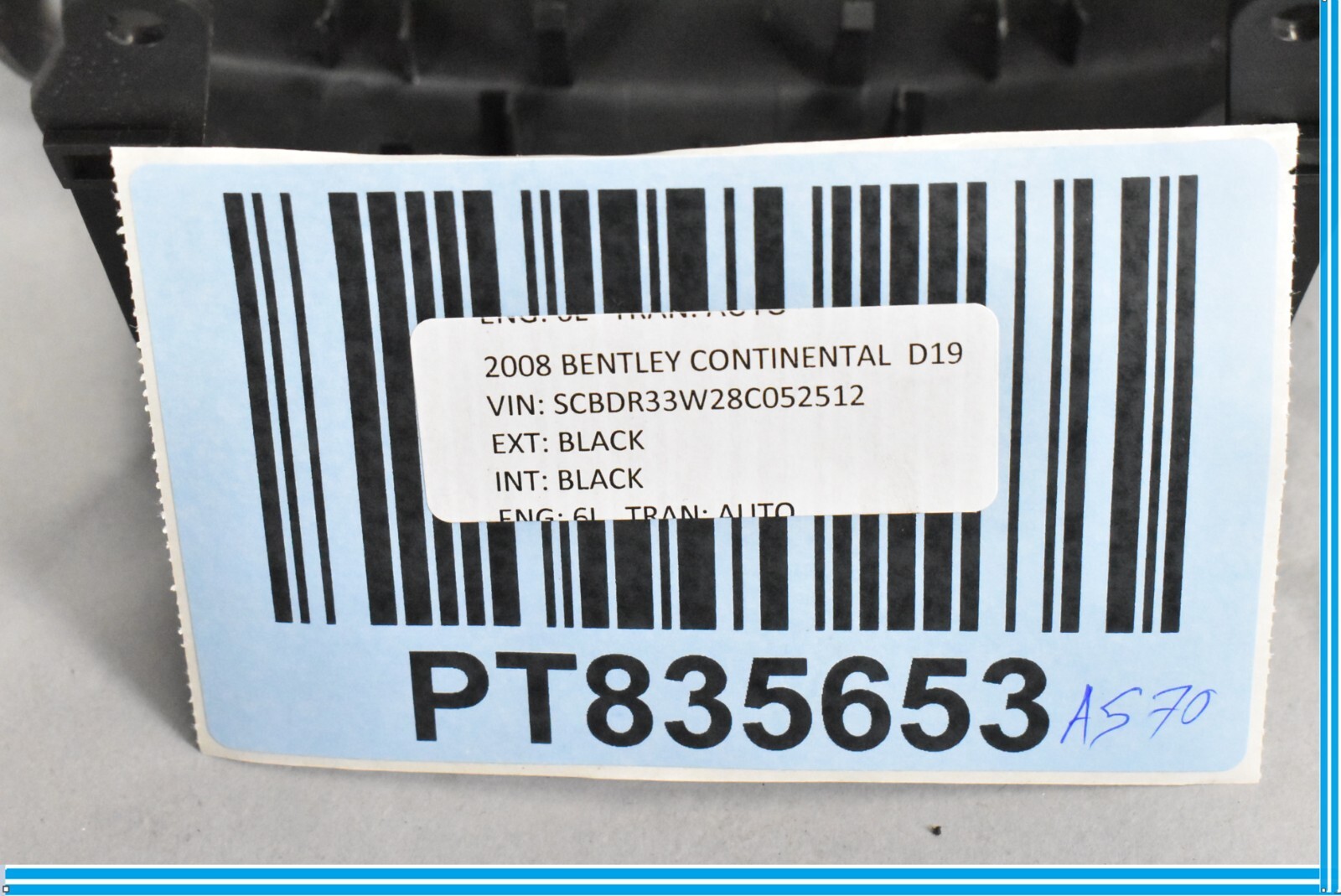 Bentley Continental 2004-2010 Steering column cover P/N 3D0858565A