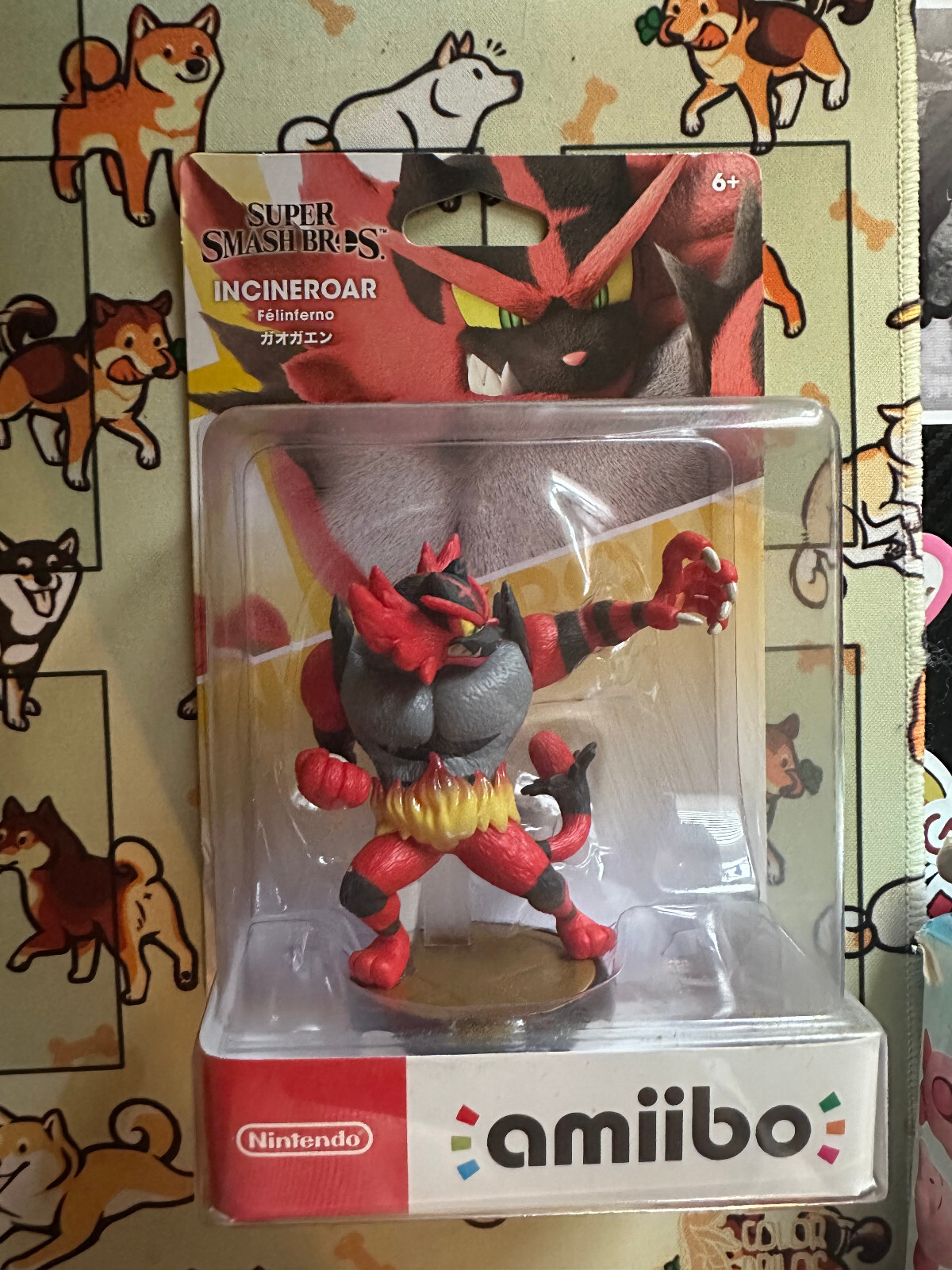Nintendo Amiibo Incineroar Super Smash Bros. Series Switch Action