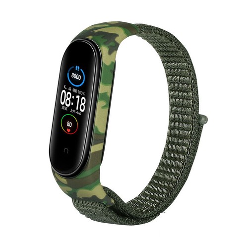 Für Xiaomi Mi Band 6 / 5Nylon Sport Ösen Uhrarmband Gürtel Armband Armreif ¬ с - Zdjęcie 24 z 31